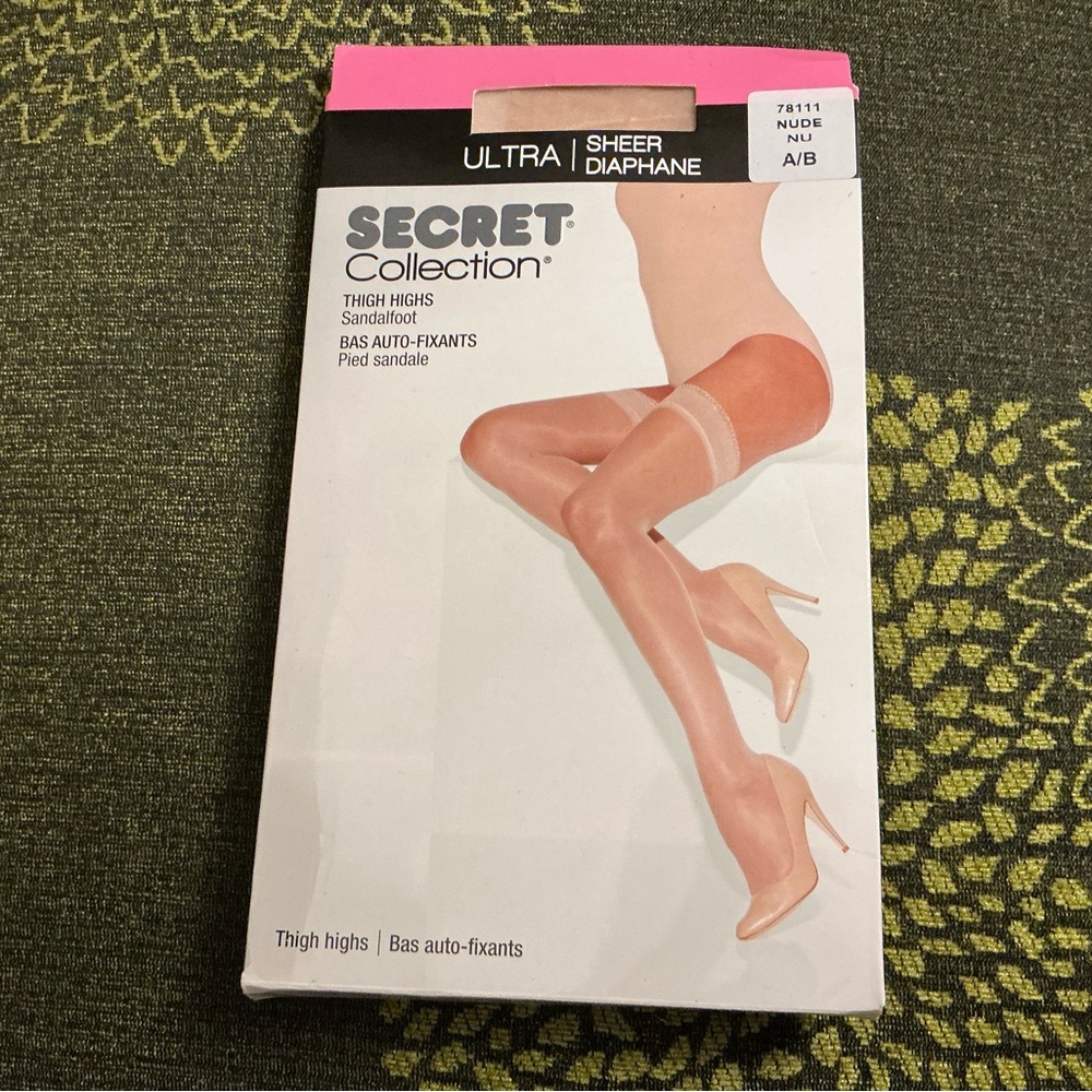 Secret Nude Ultra Sheer Thigh Highs, Size A/B